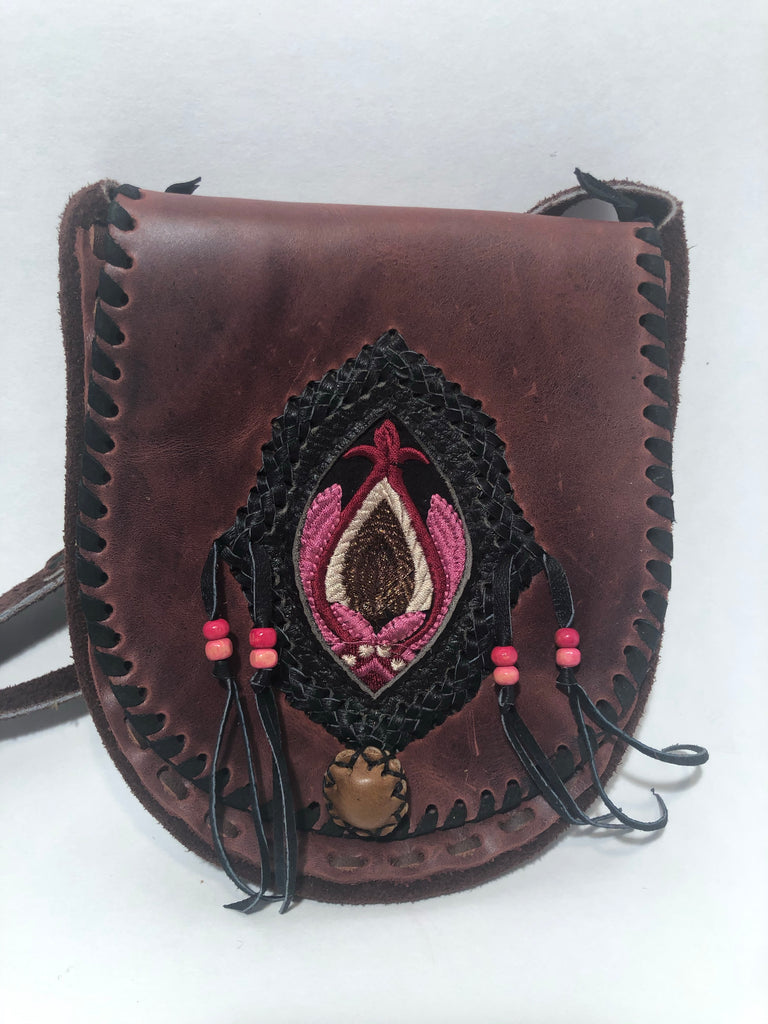 Handmade leather purse